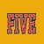 Pixelated text icons on yellow and gray backgrounds with red-brown lettering and black outlines.
