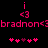 Pixelated pink text and symbols on black background with two identical mirrored sections and heart patterns below.