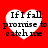 Four identical heart-shaped icons with black text on white hearts against a red background, each displaying "If I fall promise to catch me" in pixelated font.