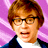 Pixelated image of a person with brown hair and glasses on purple background, text "shag & delic" and "BABY" visible.