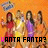 repeated cartoon figures in red, purple, and yellow outfits against an orange background with "WANTA FANTA?" text below