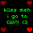 Pixelated green text and red hearts on black background, repeated in two identical sections with heart borders.