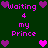 Pixelated text and heart symbols on a dark green background with alternating pink and purple hearts.