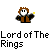 Pixelated character with brown robe and white face holds yellow object, text bubbles read "I have the" then "RING!", green arrows point down from some frames.