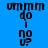 Blue background with black text 'ummm do I no u?' arranged in a pattern, displaying animation changes across three