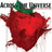 A pixelated red strawberry with green leaves, partially obscured by a gray bar of indistinct text at the top.