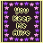 A 48x48 pixel animated buddy icon with a dark background bordered by pink and purple stars, displaying the text "you keep me alive" in yellow pixelated letters across three sampled frames showing slight star pattern variations.