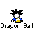 Pixelated character with spiky black hair and yellow-blue outfit performing energy-based animation sequence beneath repeated text.