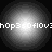 Four circular grayscale gradients arranged in a , each with a bright center fading to dark edges, overlaid with horizontal pixelated text