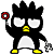 Two black cartoon birds with yellow beaks and feet hold red-and-white rings and gray objects in their raised hands.