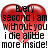 A pixelated red heart split vertically with black text overlaid reading 'Every second i am without you i die a little more inside!' on white background.