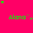 Bright pink background with green text 'Alana' and scattered small stars in green and purple hues.