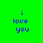 Pixelated text 'i love you' in blue on bright green background with cyan rectangular overlays shifting across the image.