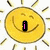 Animated sun-shaped icon with three distinct text overlays: a purple lowercase 'i' in the center, green 'love' on the right, and blue 'PhllUp DoNaTo!!' at bottom left.