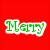 Red background with green text reading 'Merry Christmas To You!!!' and a side of white-and-red floral patterns