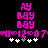 Pixelated pink text 'AY BAY BAY' stacked above '11 12 07' with white and gray stars on black background