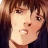 A 48x48 pixel buddy icon featuring a close-up of an anime-style character with brown hair and a serious expression on the left, paired with white text reading "Anime IM" and "com" on a black background to the right.