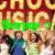 Pixelated static icon featuring large stylized text with green overlay and two partially visible figures below, rendered in warm tones with heavy pixelation obscuring fine details.