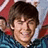 Pixelated image of a person with brown hair in a striped shirt, surrounded by red and white elements, with cyan text overlays reading 'zqc epron', '18', and 'so CUTE!!'