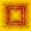 Four square frames in warm orange and yellow tones on a yellow background, with one frame having a glowing effect.