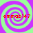 Four identical spiral patterns in purple and green with red text 'emmob147' overlaid on each quadrant.