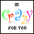 Animated contact sheet showing three frames of a colorful text-based buddy icon with "IH" above and "FOR YOU" below, where the word "Crazy" changes color patterns across frames.