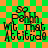Green and orange checkered background with pixelated text reading "Pahhh Wt That Attitude" in four identical , each containing a small heart symbol above the text