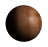 five brown spherical objects with subtle surface variations, arranged in five and five against a light gray background