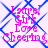 Pixelated pink text reading 'Lara! Girl Love Cheering' over a blue diamond-patterned background with visible pixelation and color bleeding.