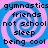 Pixelated text list on a blue and pink spiral background with no visible animation changes.