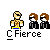 Pixel art animation of a character in yellow shirt and blue pants performing actions with multiple smaller figures against gray background.