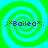 Four identical pixelated spiral patterns in green and cyan with blue text reading ".*Bailea.*" at the center of each.