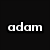 A four- of a person with dark hair in various poses and backgrounds, including one with the text 'adam' on black