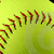 A four-quadrant displays a softball image in the top-left, yellow-outlined black text reading 'outhin soft' and 'bout it' across other quadrants