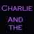 A 2x2 contact sheet of a pixelated animated icon featuring text and character art from Charlie and the Chocolate Factory, with visible frame differences in facial expression and background color.