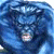 Blue-toned pixelated image of a character with flowing hair and an open mouth, next to green text reading 'Original Icons .com' on dark background.