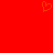 A static image with a solid red background and an orange pixelated heart symbol in the upper center.