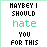Two side-by-side animated frames of a pixelated text-based buddy icon with green and black lettering on white background.