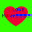 Four identical red hearts on bright green background with blue text reading 'i LOVE Miller!!!!!!!!' inside each heart.