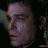 Two side-by-side pixelated frames of a person's face in profile view with subtle expression changes across the animation sequence.