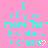 Pixelated cyan text on pink background with yellow heart symbol, showing animation change in the final frame.