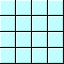 A static grid of four rows and five columns with light cyan tiles separated by black lines, forming a uniform pattern.