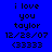 Blue background with black pixelated text reading 'i love you taylor 12/28/07 (3333)' in two identical vertical