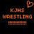 Pixelated orange text and symbols on black background: 'KJHS WRESTLING' with exclamation marks, a heart outline above left text.