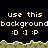 Pixelated text and emoticons repeat across a black background with a grassy terrain border, showing partial visibility of the asset.