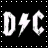 A 4-frame animated contact sheet showing repeated white DC/AC symbols on a black background with dotted grid lines.