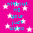 A static image with a bright pink background covered in white stars, displaying repeated cyan text reading "without ME your just AW50" in a pixelated font.
