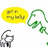 A cartoon character with a green dinosaur head and yellow speech bubble saying 'get in my belly' appears multiple times on a white background.