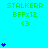 Green text and purple symbols on cyan background with gray rectangle in bottom-right corner, animated sequence showing symbol count changes.