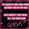 Four display a black background with pink text and stars, showing variations in highlighted words and text layout